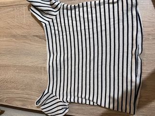 Top H&M Rayas Blanco y Negro
