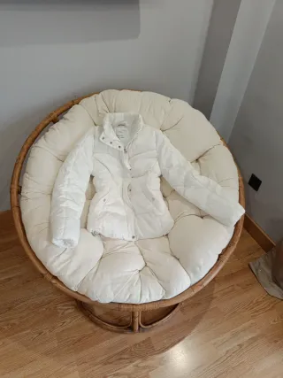 Anorak Bershka Blanco Talla S