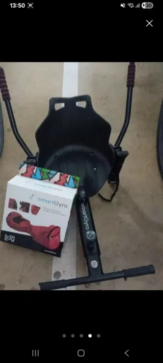 Hoverboard y Asiento SmartGyro Rojo