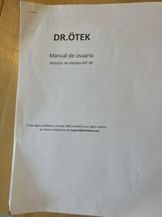 Detector de metales DR.OTEK