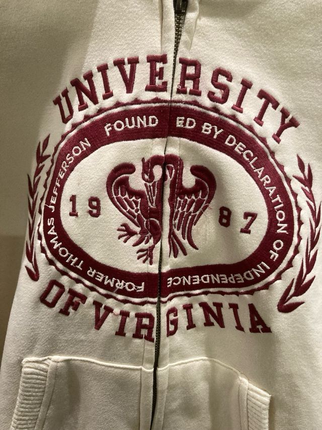 Sudadera UNIVERSITY OF VIRGINIA Beige