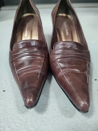 Scarpe marroni tacco donna