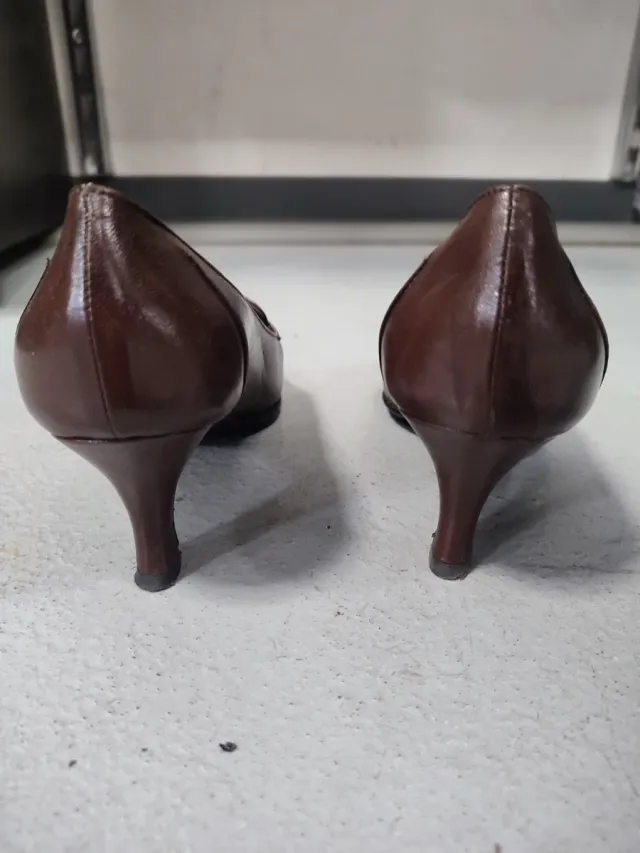 Scarpe marroni tacco donna