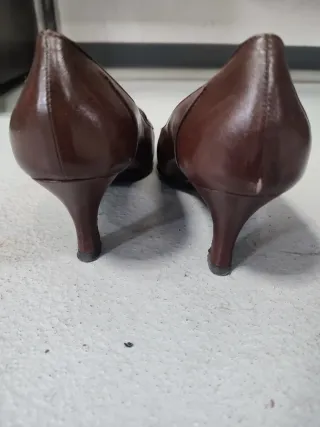 Scarpe marroni tacco donna