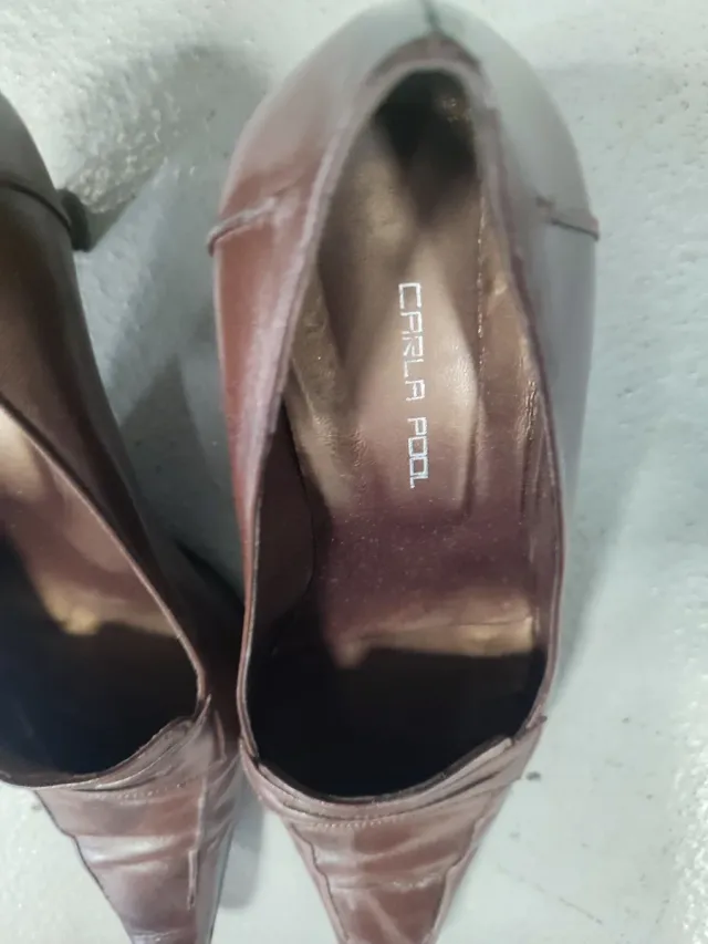 Scarpe marroni tacco donna