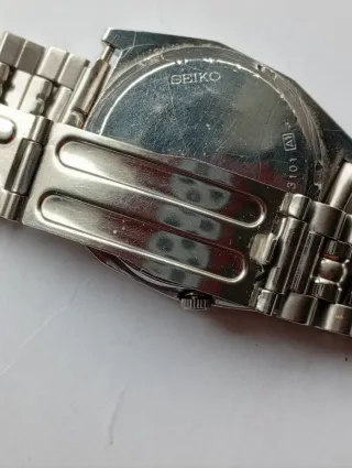 Reloj Seiko Automático Plata y Blanco