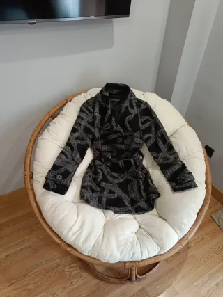 Abrigo mujer estampado