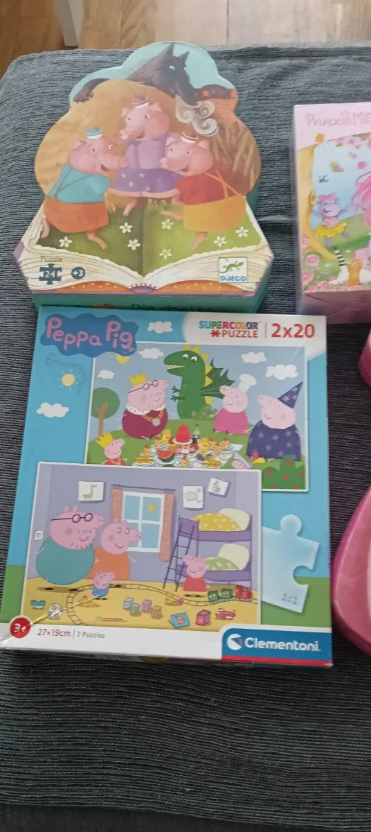 Lote Puzzles Peppa Pig y Princesas