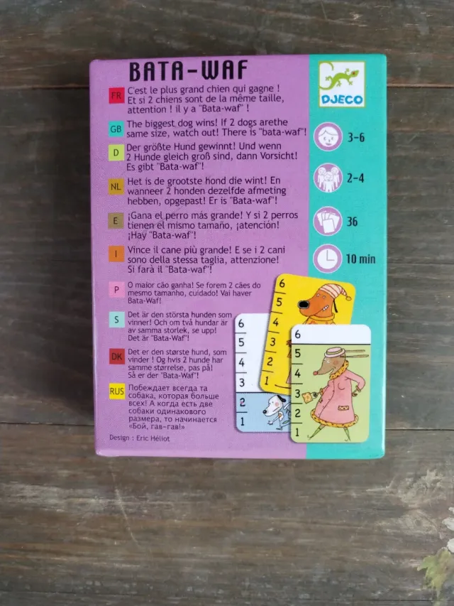 Juego de cartas Bata-Waf Djeco 3-6 años