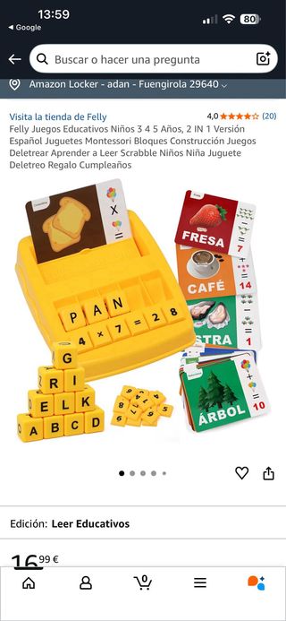 Juego Educativo 2en1: Lectura y Suma