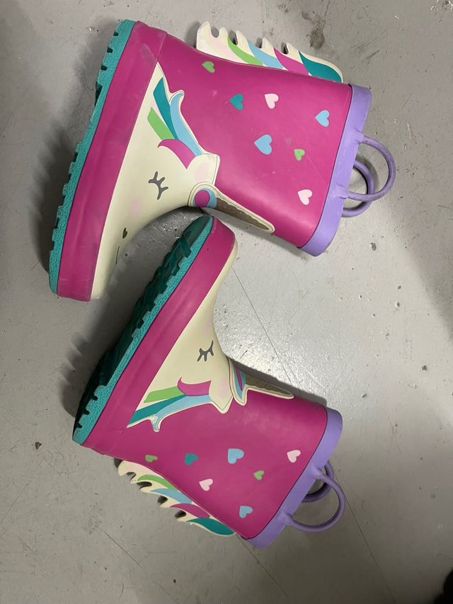Botas Agua Unicornio Niña Talla 26