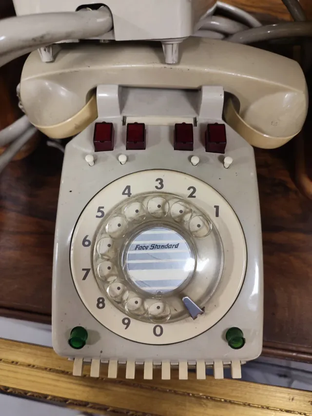 Telefoni fissi Vintage beige/grigio