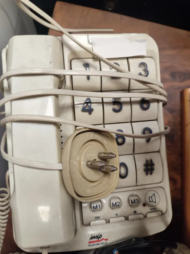 Telefoni fissi Vintage beige/grigio