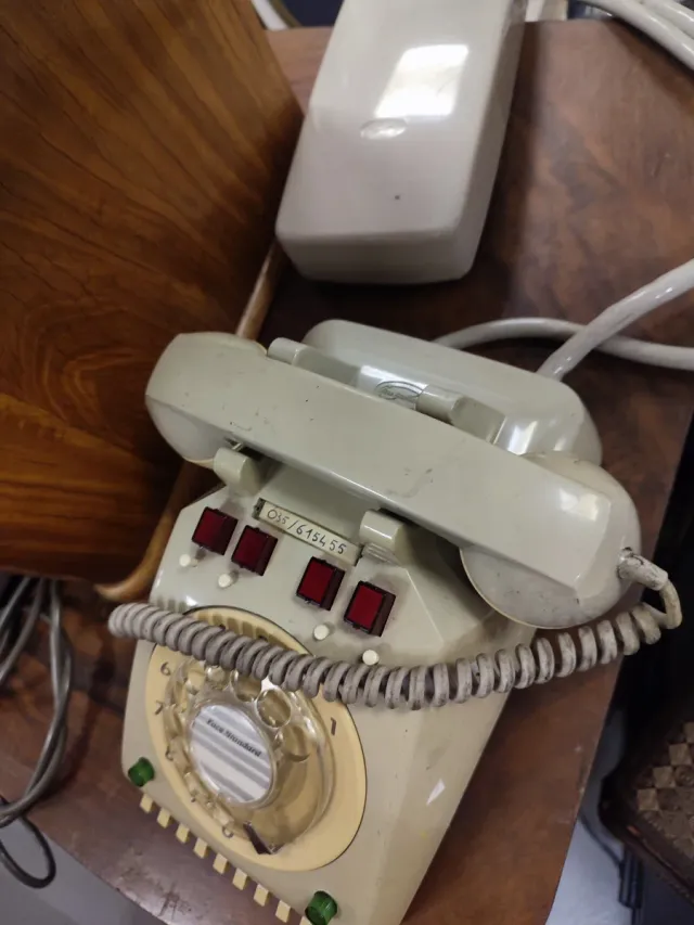 Telefoni fissi Vintage beige/grigio