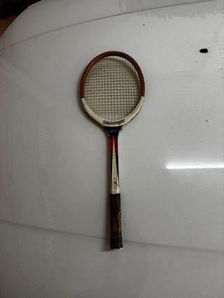 Raqueta de tenis vintage Slazenger de madera