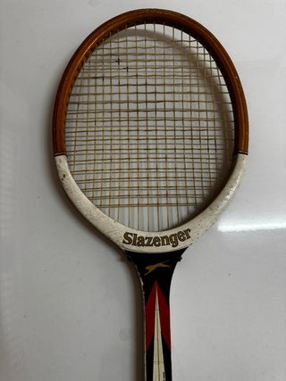 Raqueta de tenis vintage Slazenger de madera