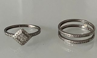 Anillo  Convertible 3 Postu en 1 Oro 18k Diamantes