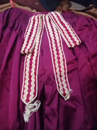Falda regional adulta morada