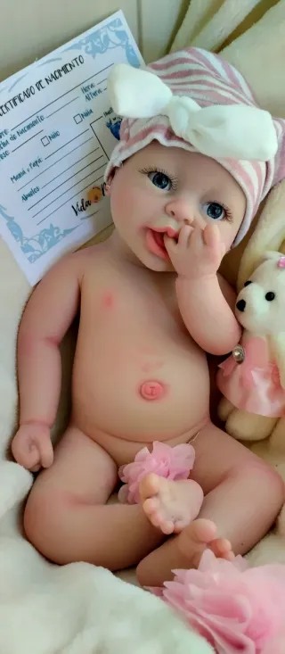 Bebé Reborn Silicona completa 39 cm