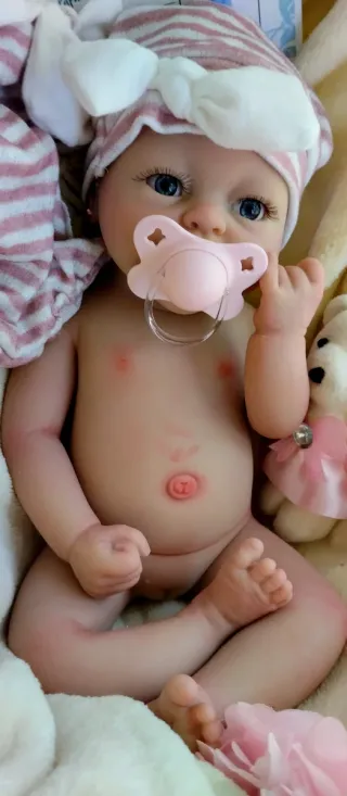 Bebé Reborn Silicona completa 39 cm