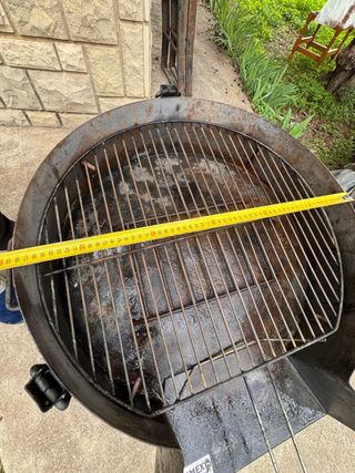 Barbacoa metallica a legna/carbone