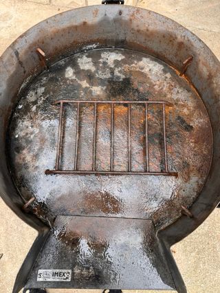 Barbacoa metallica a legna/carbone