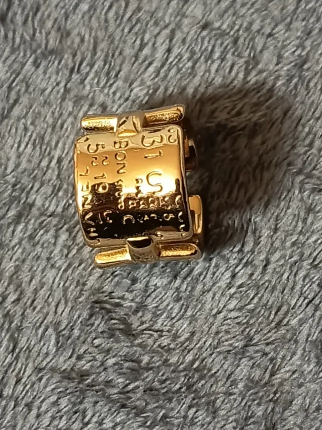 Anillo Acero Dorado