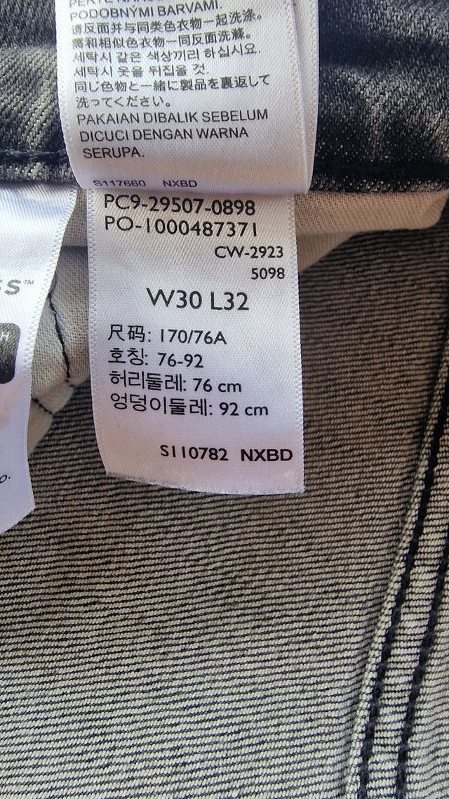 Jeans Levi's 502 Grigio W30 L32