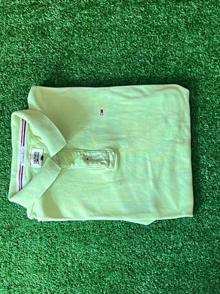 Polo Tommy Hilfiger verde/giallo