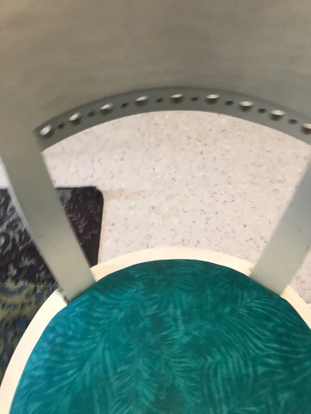 2 Sillas Madera Tapizado Verde