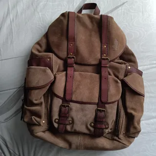 Mochila Marlboro Classics Piel Beige/Marrón/ Caqui