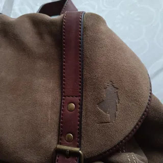 Mochila Marlboro Classics Piel Beige/Marrón/ Caqui