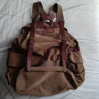 Mochila Marlboro Classics Piel Beige/Marrón/ Caqui