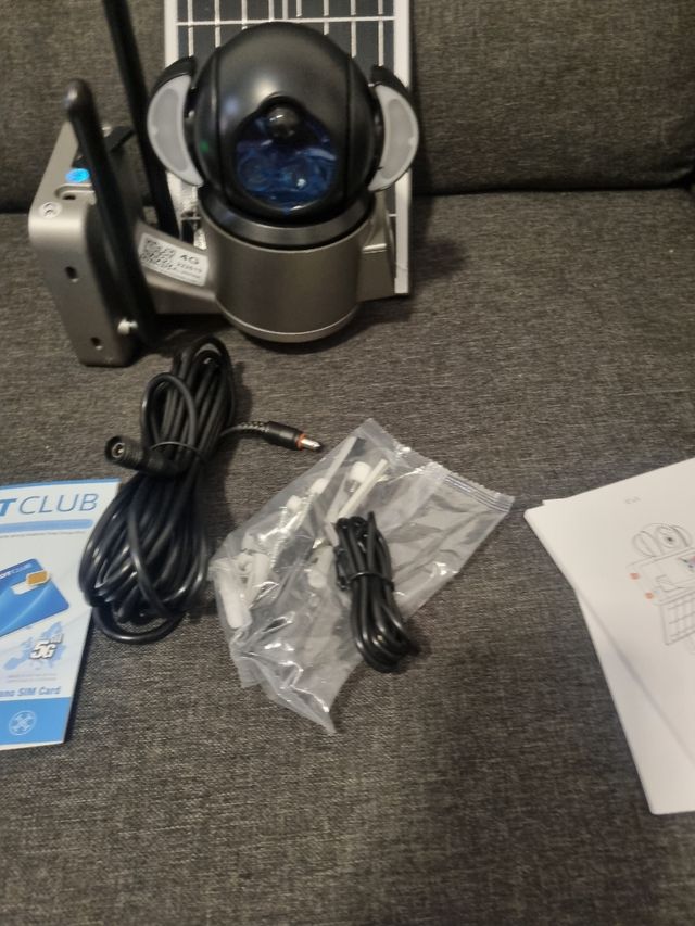 Cámara Vigilancia Exterior PTZ Solar Batería