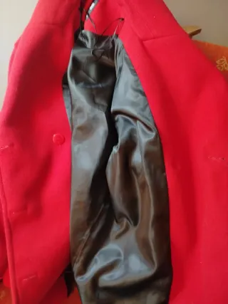 Abrigo oversize Zara Rojo Talla S/M