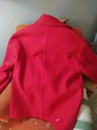 Abrigo oversize Zara Rojo Talla S/M