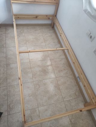 Cama individual madera 90x200