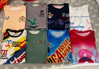 Lote 8 Camisetas Técnicas Talla L
