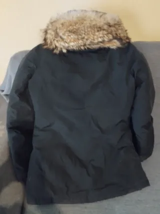 Chaquetón Woolrich Negro con Capucha