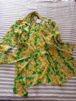 Camisa Zara Estampada Mujer