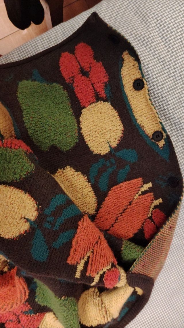 Jersey de punto estampado multicolor