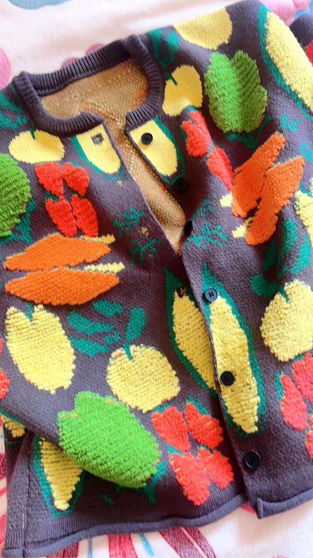 Jersey de punto estampado multicolor