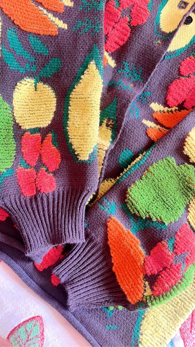 Jersey de punto estampado multicolor