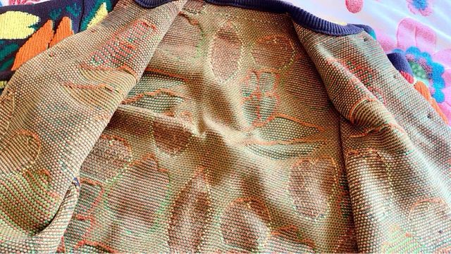 Jersey de punto estampado multicolor