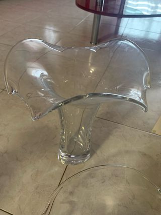 Centro tavola + vaso cristallo pesante