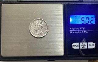 1 Peseta Plata Alfonso XIII 1903.