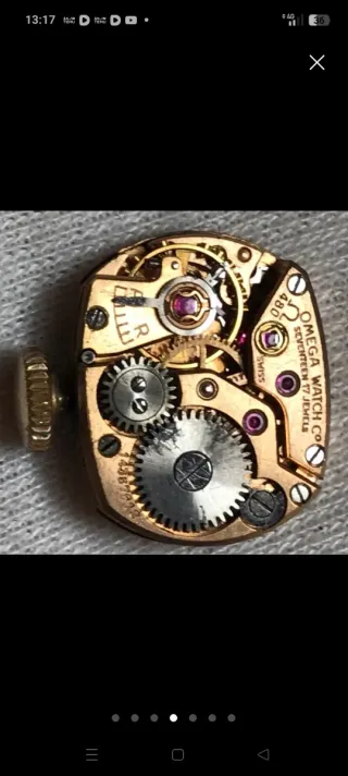 Reloj Omega Dorado y Negro