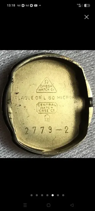 Reloj Omega Dorado y Negro