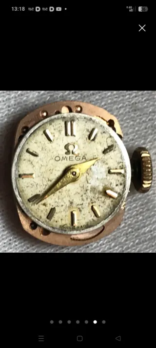 Reloj Omega Dorado y Negro