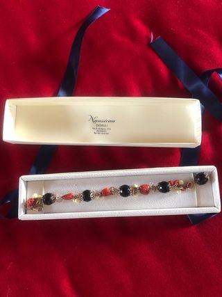 Bracciale corallo e pietre dure